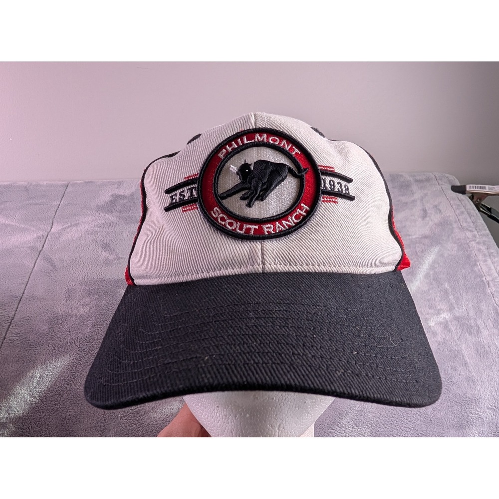 Philmont Scout Ranch Trucker Hat West Coast Novelty Red White Black Snapback Cap